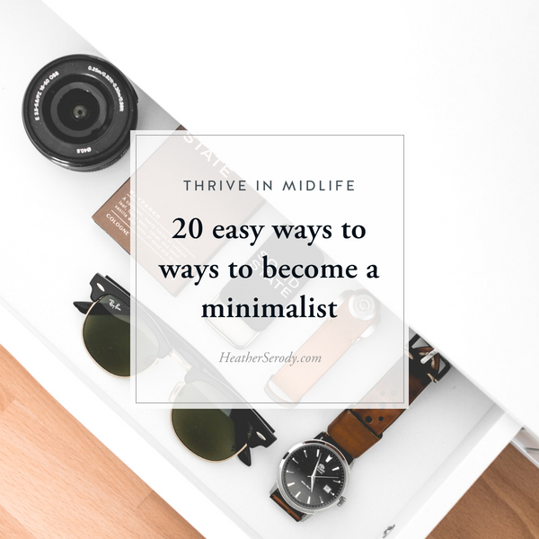 moving and becoming a minimalist