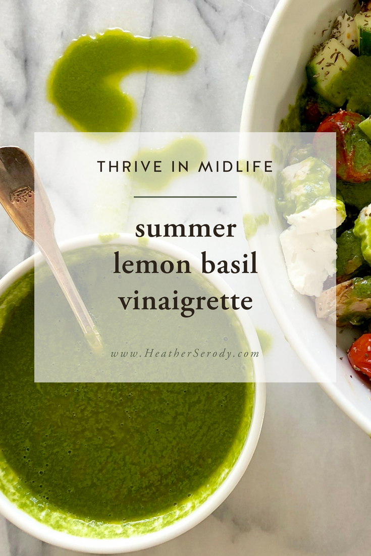 summer lemon basil vinaigrette