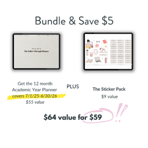 Follow Through Planner Bundle 2025