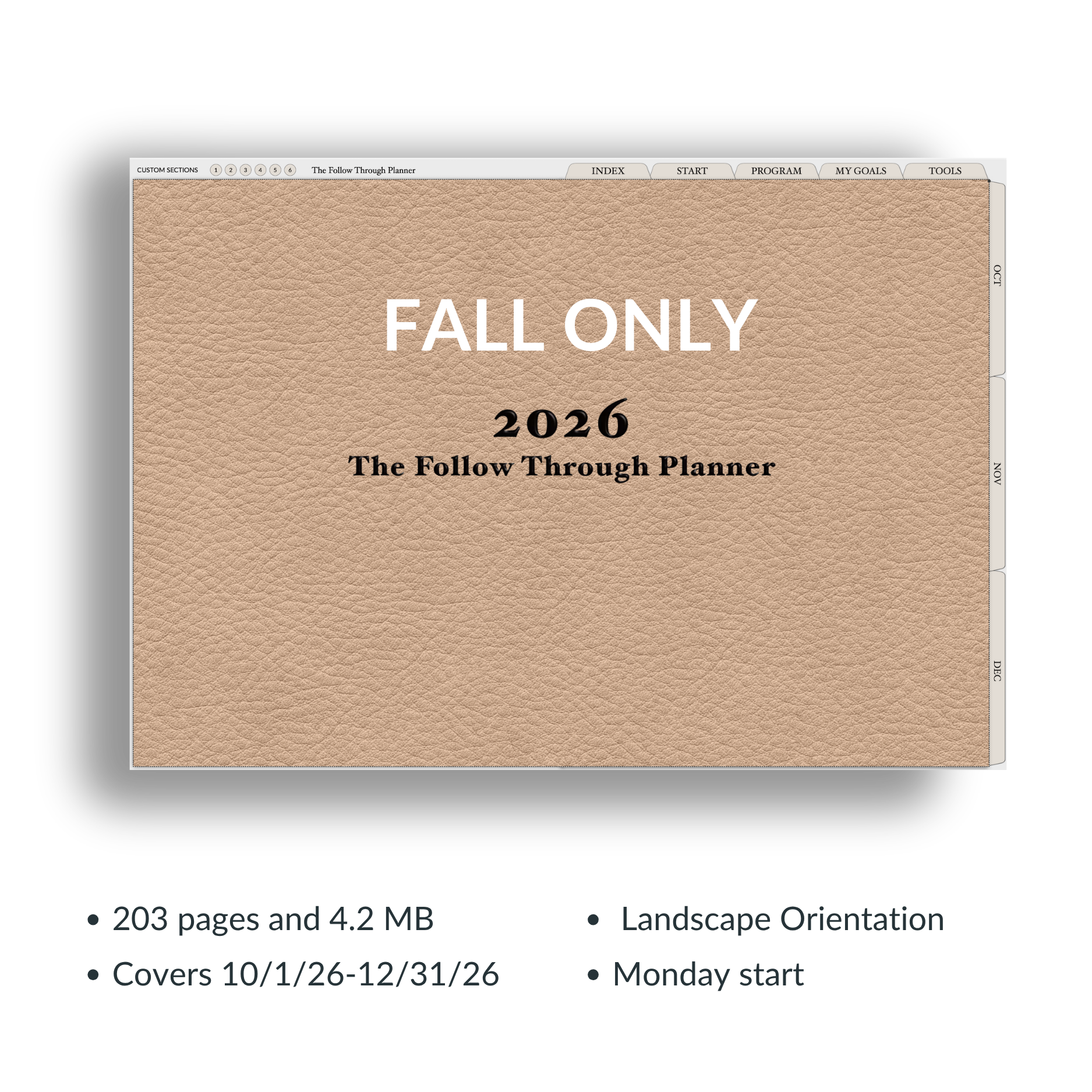Fall ONLY 2026 Follow Through Planner - Image 3